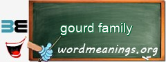WordMeaning blackboard for gourd family